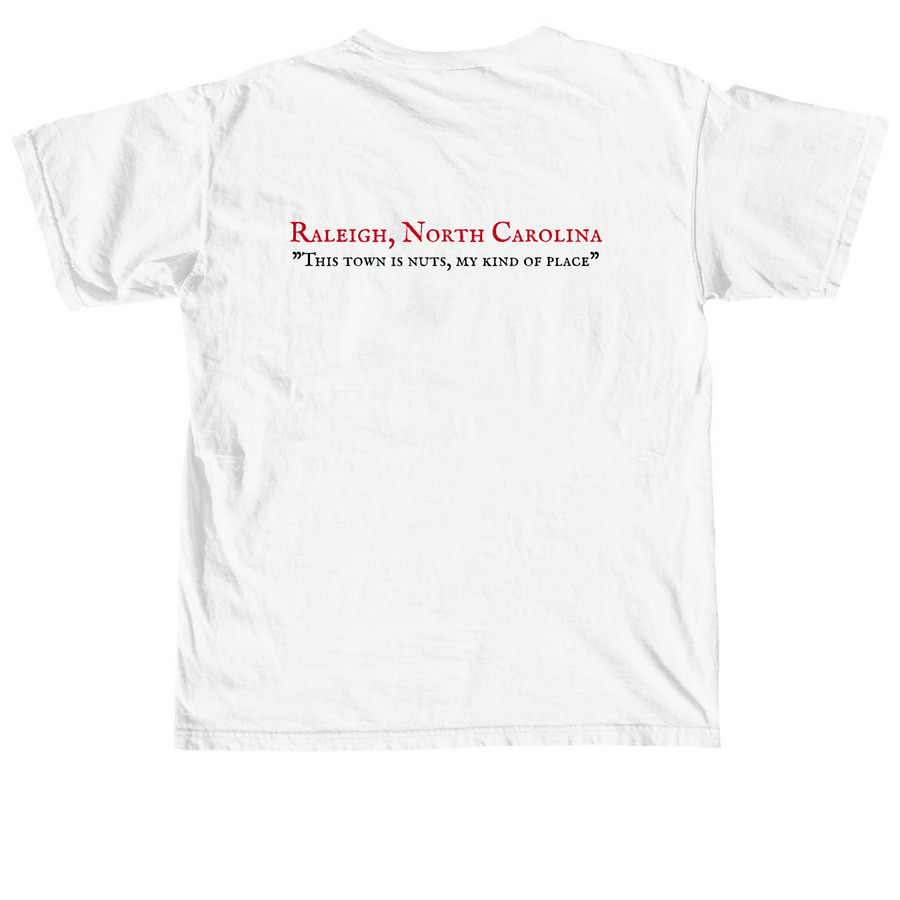 Raleigh Mikey Tee&nbsp;, a White Comfort Colors Unisex Tee (back-view)