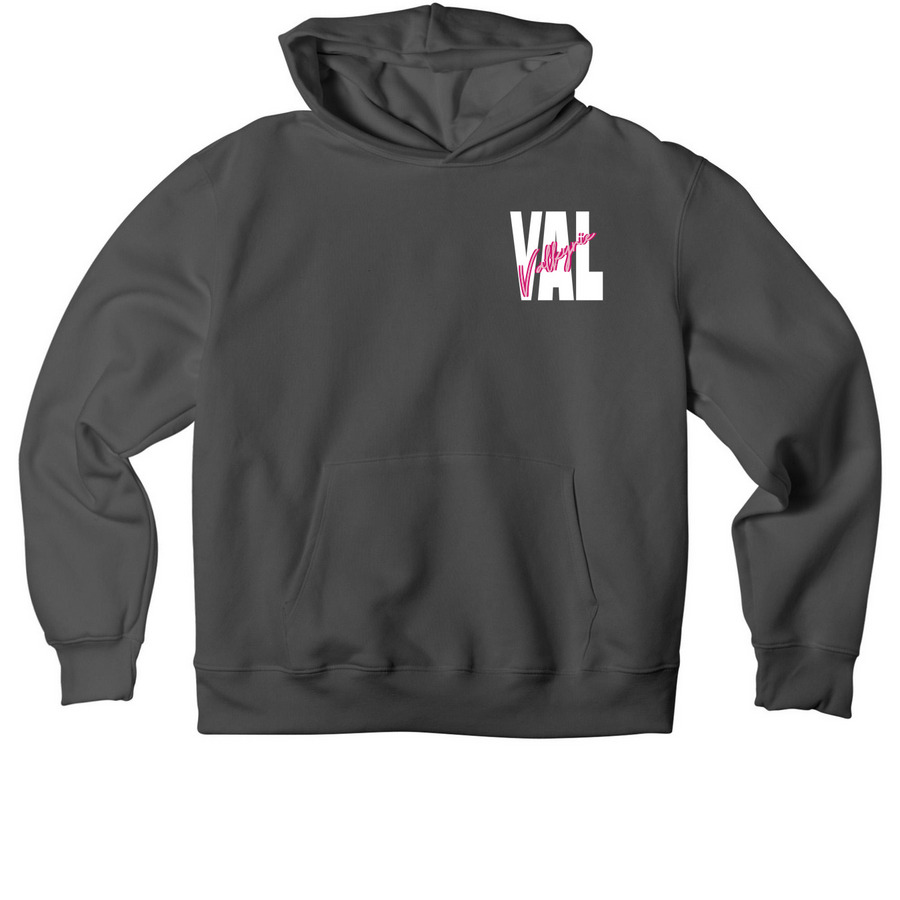 THRIVE FOR GREATNESS - PINK, a Asphalt Premium Heavyweight Pullover Hoodie