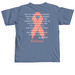 #GiaStrong, a Blue Jean Comfort Colors Unisex Tee (back-view)