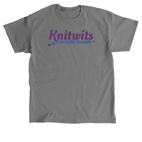 Knitwits, a Charcoal Classic Unisex Tee