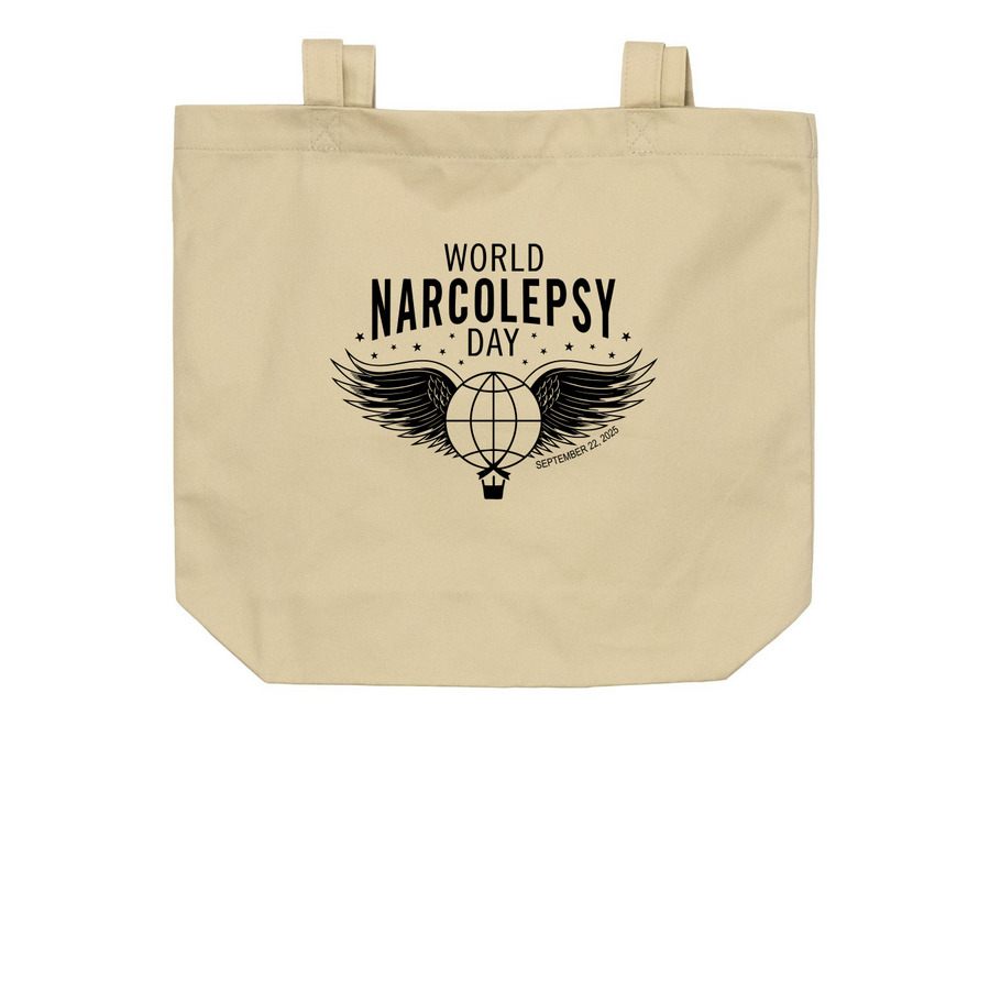 World Narcolepsy Day 2025 - Tote Bags, a Oyster Organic Cotton Tote Bag