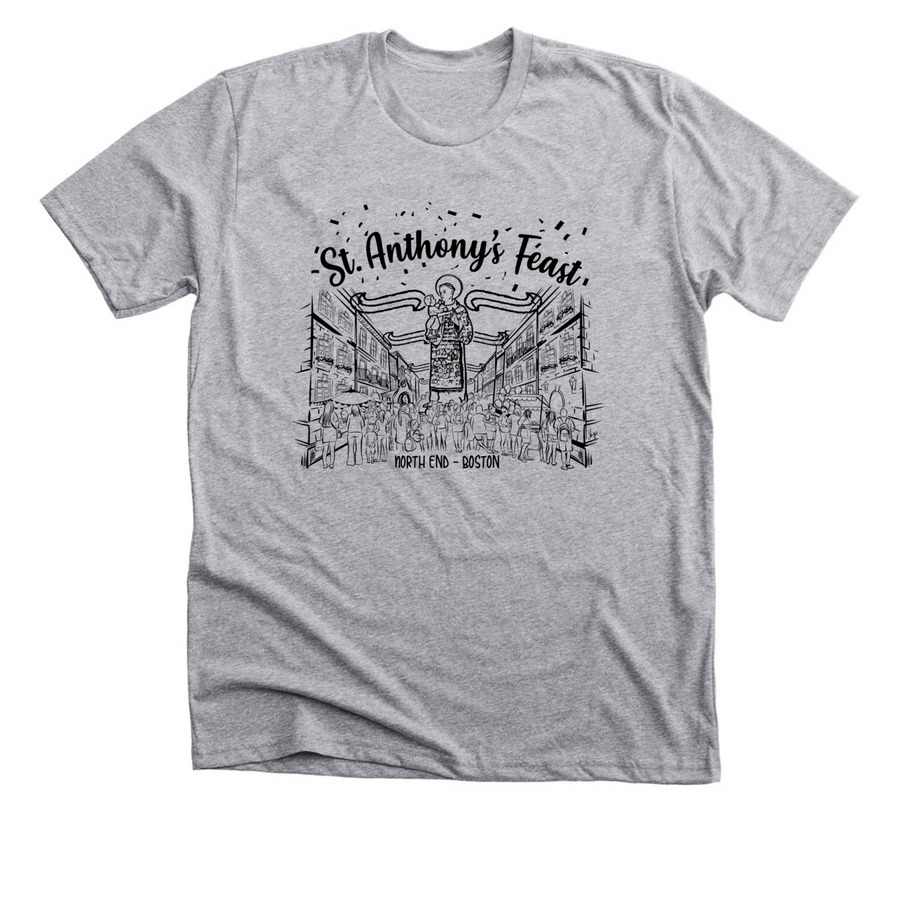 Feast Scene Shirt, a Athletic Heather Premium Unisex Tee