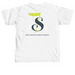 FCC Students Logo Tops (Green), a White Comfort Colors Unisex Tee (back-view)