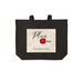 Plus One Logo Tote, a Deep Black Cotton Canvas Tote Bag
