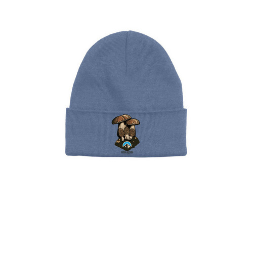 Mushroom Beanies, a Sea Ice Printed Base Camp Beanie