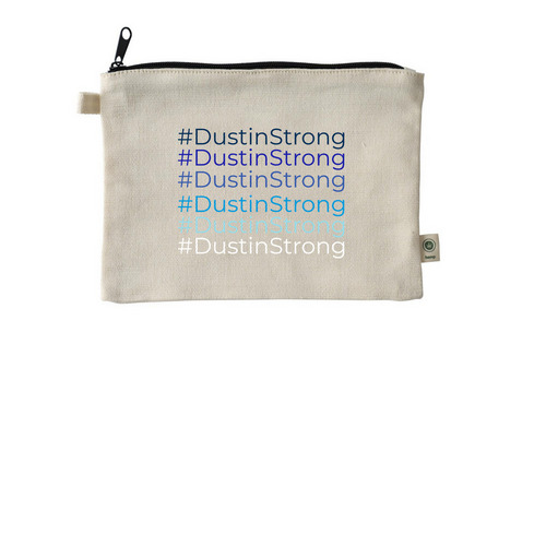 Funds for Dustin, a Natural 9"x7" Hemp Blend Pouch