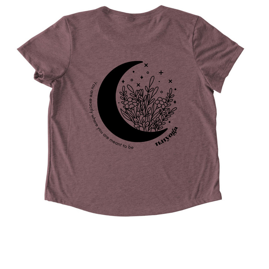 Combo, a Vintage Rose Allmade Eco Triblend Women?s Scoop Neck Tee (back-view)