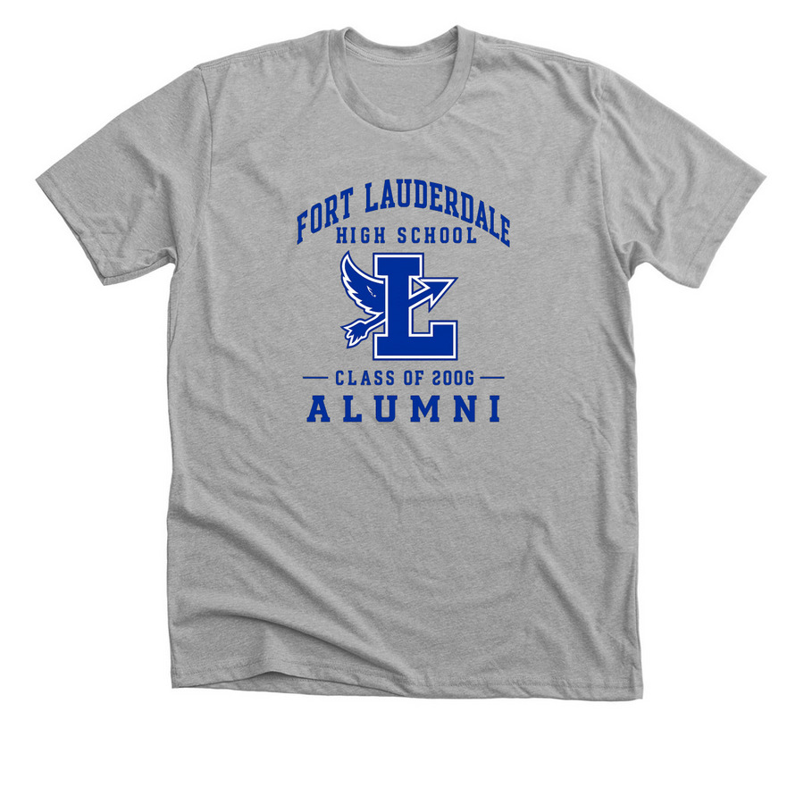 FLHS Alumni Collection - Class of 2006, a Athletic Heather Premium Unisex Tee