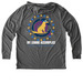 More Good Stuff for Good Dogs, a Aluminum Grey Allmade Eco Triblend Hoodie Tee (back-view)