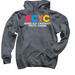 Adult AND Youth size ITEMS (arrow across), a Dark Heather Pullover Hoodie