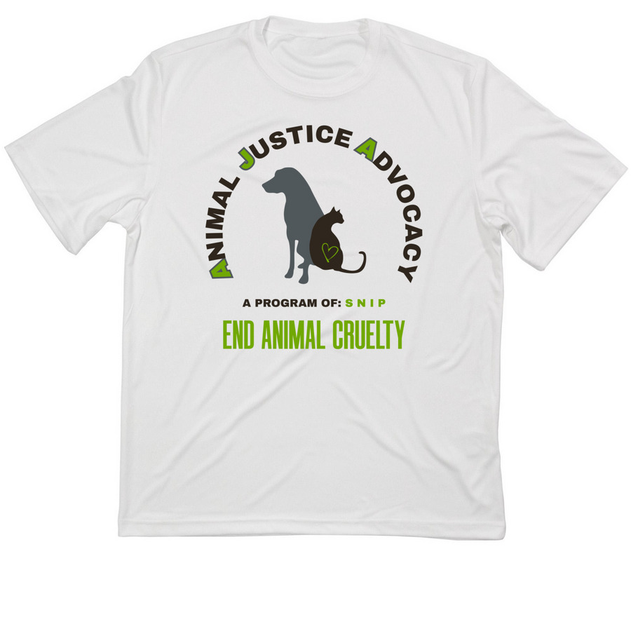Animal Justice Advocacy - Activewear, a White Classic Performance Tee