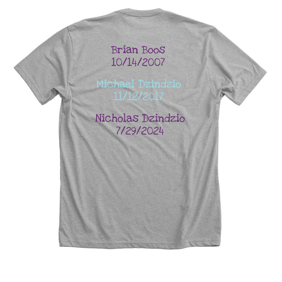 Team You Matter;&nbsp;, a Athletic Heather Premium Unisex Tee (back-view)