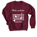 Make melodies, a Maroon Crewneck Sweatshirt