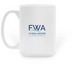 Mug - I'm a Florida Writer, a White Large Coffee Mug (back-view)