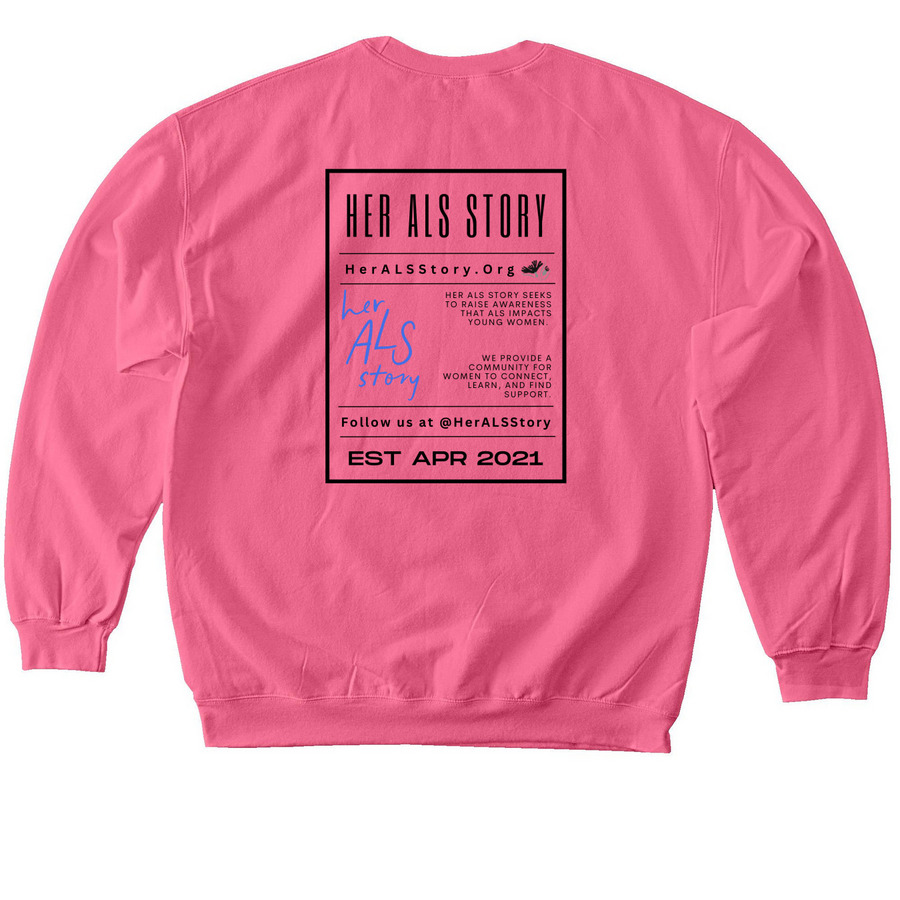 HAS26, a Pink Lemonade Softstyle Crewneck Sweatshirt (back-view)