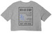 HAS26, a Athletic Heather Women?s Cropped Cotton Tee (back-view)