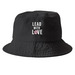 Leading With Love&nbsp;, a Black Printed Bucket Hat