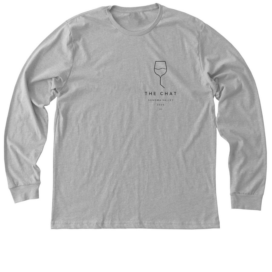The Chat- Sonoma Light, a Athletic Heather Premium Long Sleeve Tee