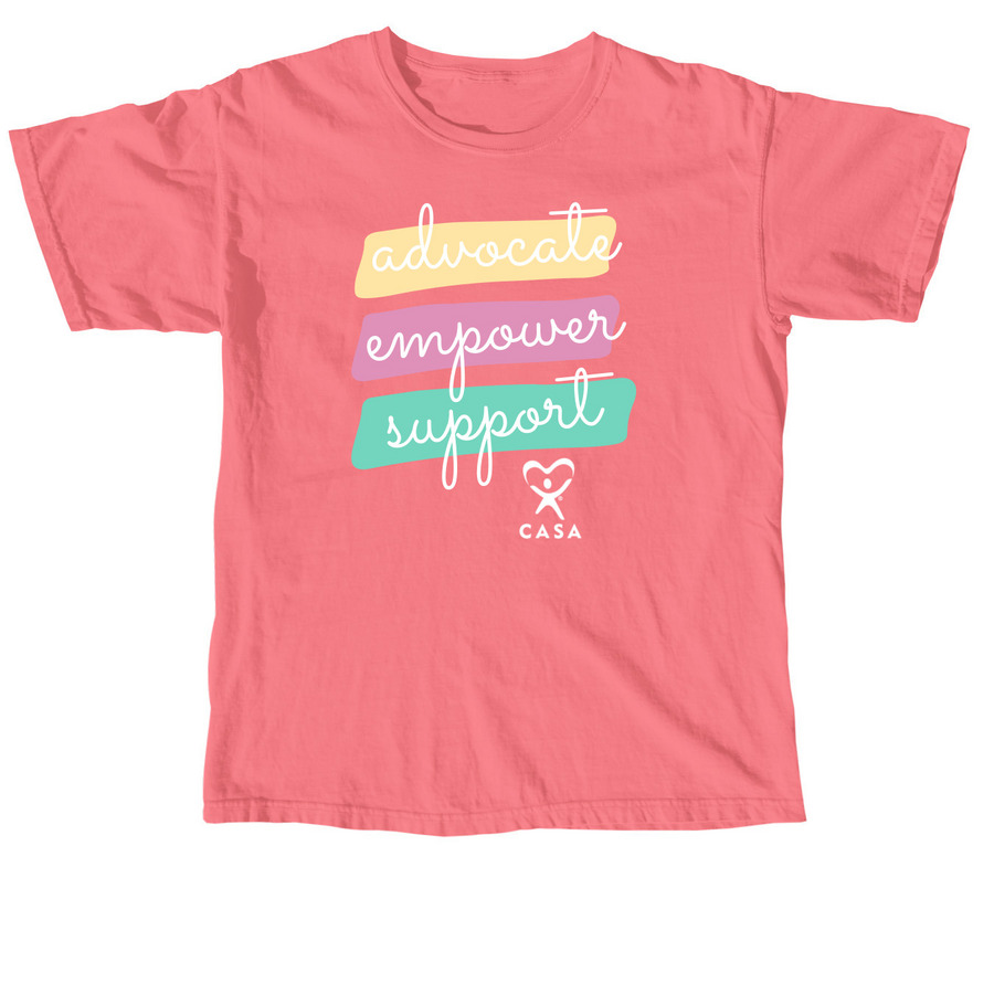 Advocate, Empower, Support Shirt, a Watermelon Comfort Colors Unisex Tee