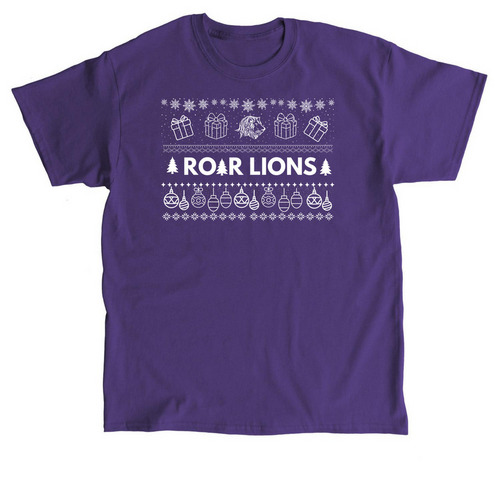Roar Lions!!, a Purple Classic Unisex Tee