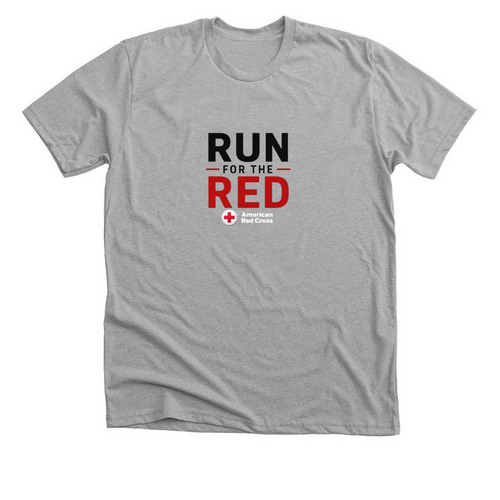 Run for the Red, a Athletic Heather Premium Unisex Tee