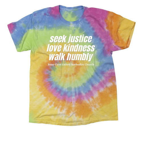 Micah 6:8 Tie Dye, a Eternity Classic Tie Dye Tee