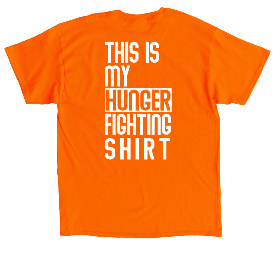Hunger Action Month Orange, a Orange Classic Unisex Tee (back-view)