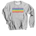 NEWBURYPORT | rainbow, a Sport Grey Crewneck Sweatshirt