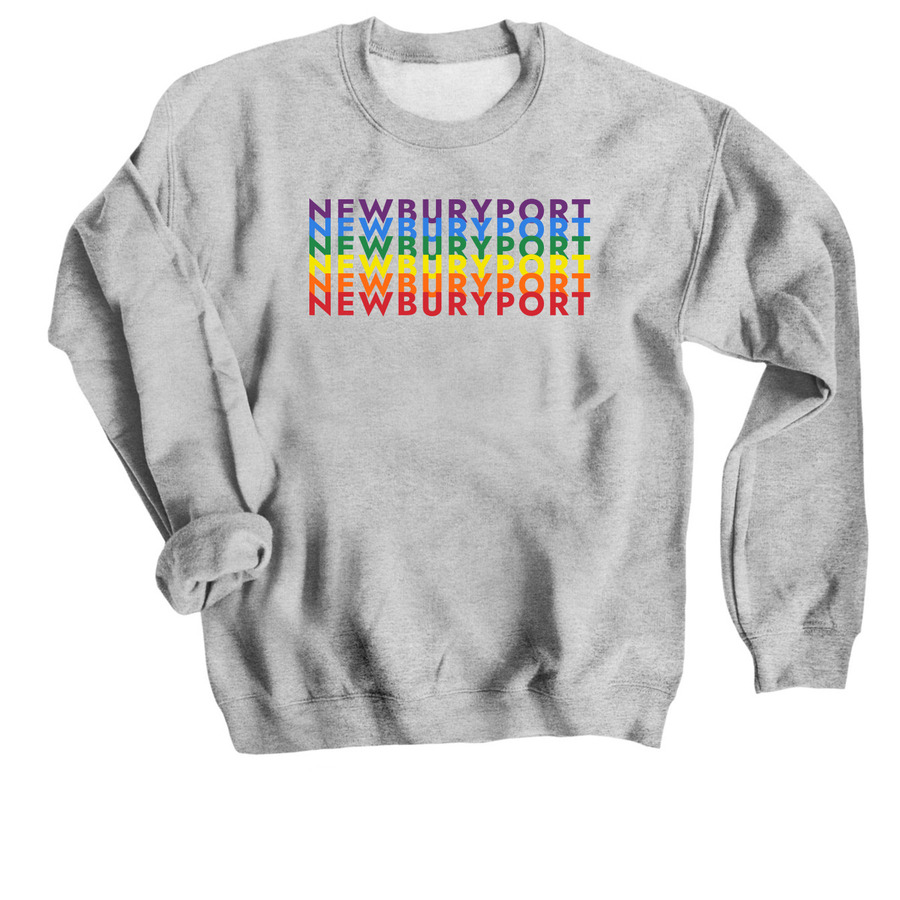 NEWBURYPORT | rainbow, a Sport Grey Crewneck Sweatshirt