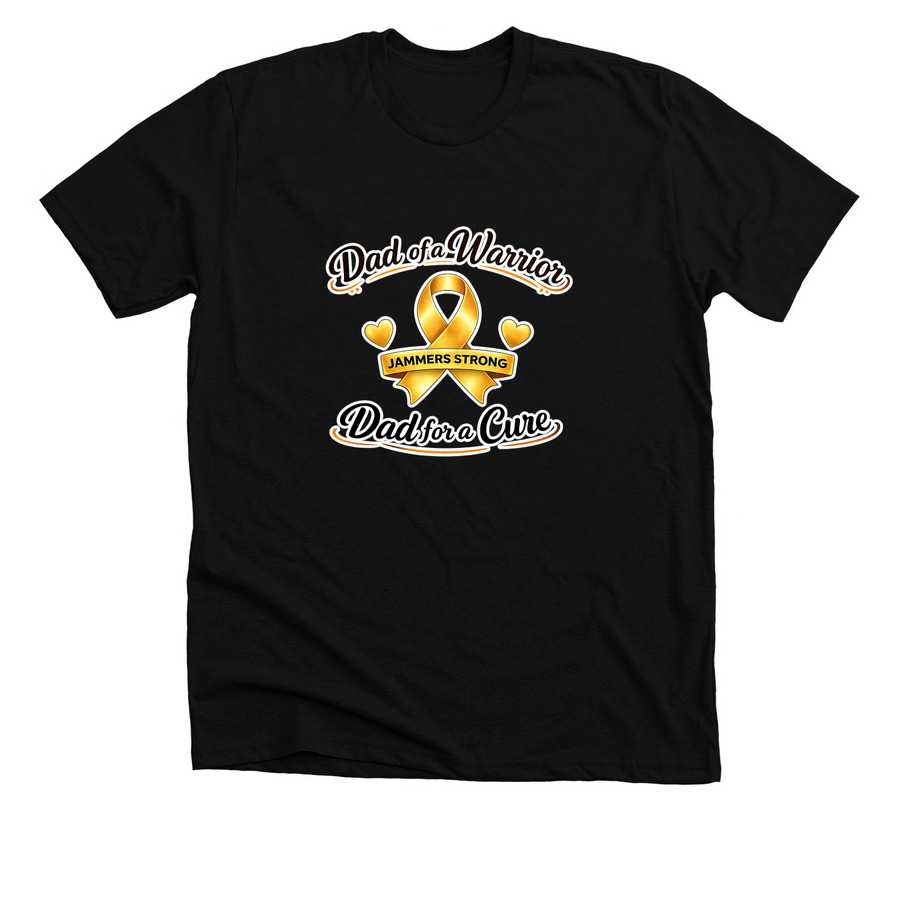 Dad of a Warrior&nbsp;, a Solid Black Blend Premium Unisex Tee