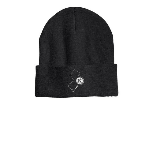 NJ Key Club Pride Hat, a Heather Charcoal Printed Cuffed Beanie