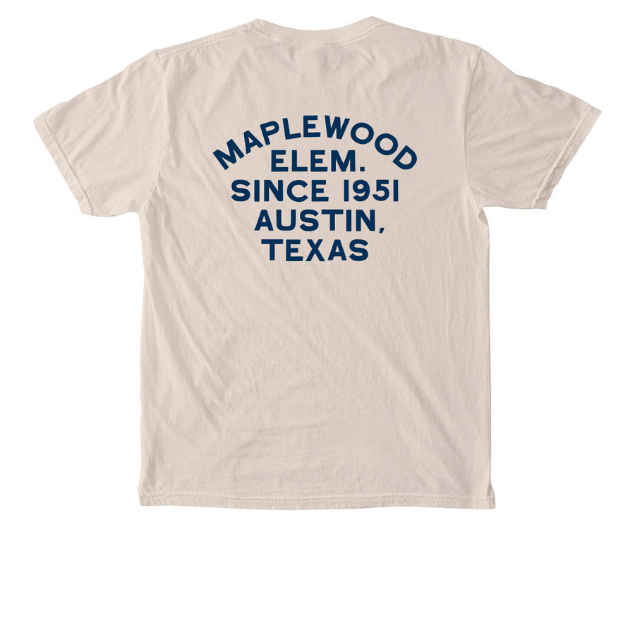 Peacemakers in Navy ? Adult Pocket Tee, a Ivory Comfort Colors Pocket Tee (back-view)