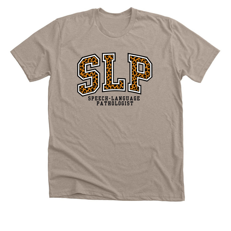 Wild About SLPs, a Heather Stone Premium Unisex Tee