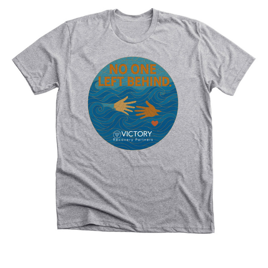 Together Through the Storm ? NOLB Tee, a Athletic Heather Premium Unisex Tee