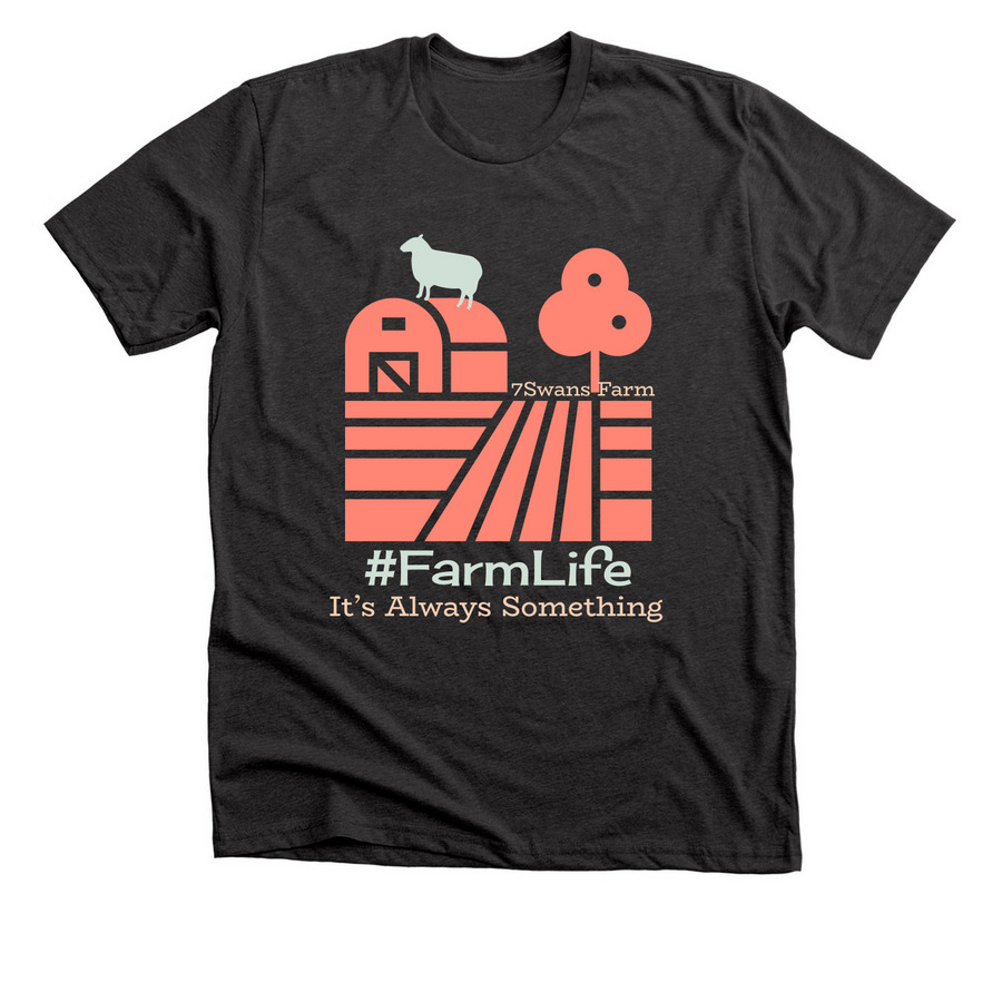 Farm Life, a Dark Grey Heather Premium Unisex Tee