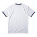 Vote For Pinky, a White/ Navy Cotton Ringer Tee (back-view)