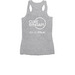 Syngap Warrior, a Athletic Heather Women's Racerback (back-view)