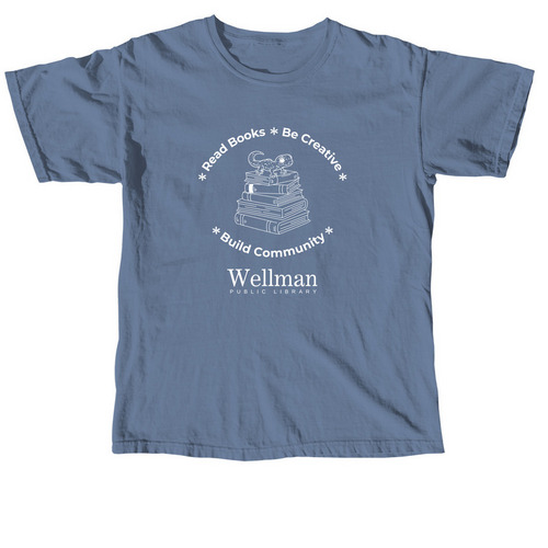 Wellman Public Library&nbsp;, a Blue Jean Comfort Colors Unisex Tee