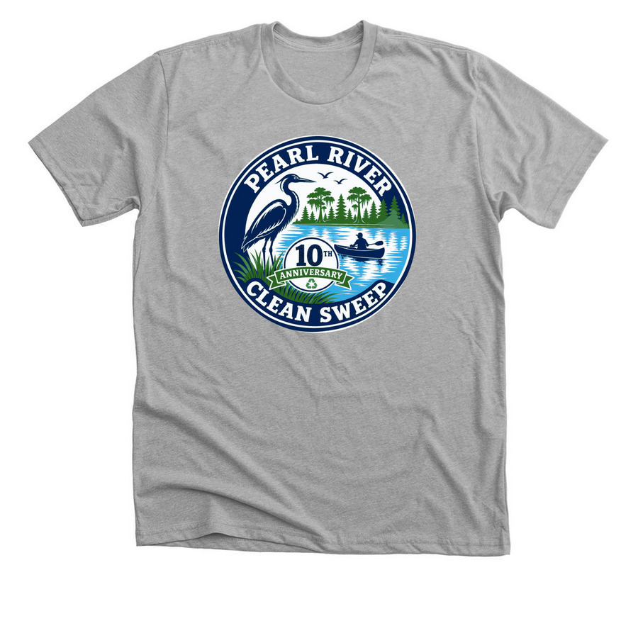 Special 10th Anniversary Clean Sweep T-shirts, a Athletic Heather Premium Unisex Tee