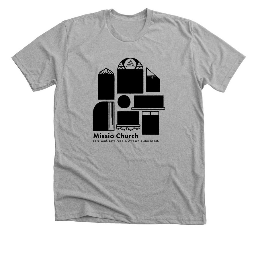 Missio Church, a Athletic Heather Premium Unisex Tee
