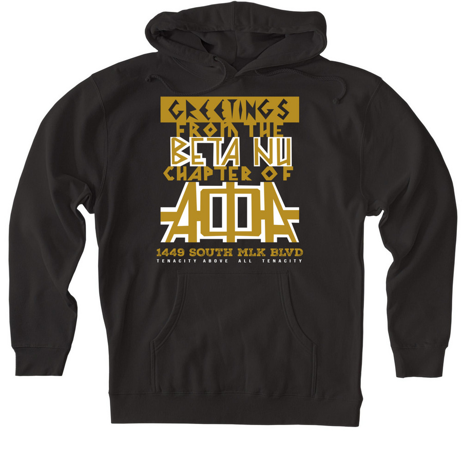 The 1449 - Black, a Black Heavyweight Pullover Hoodie