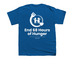 Exeter NH, a Royal Blue Youth Unisex Tee (back-view)