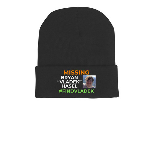 Find Vladek Hasel Beanies, a Black Printed Cuffed Beanie