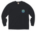 Long Sleeve Cotton Pocket Tee, a Black Comfort Colors Long Sleeve Pocket Tee