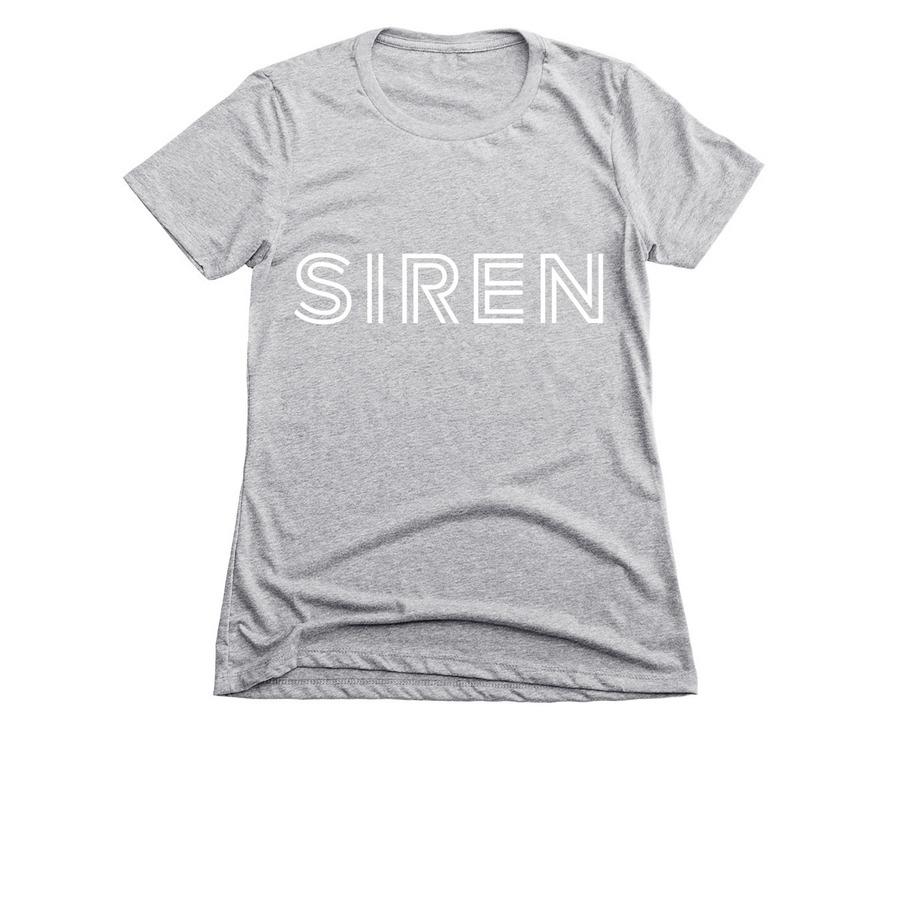 Siren Merch, a Dark Heather Grey Women's Slim Fit Tee
