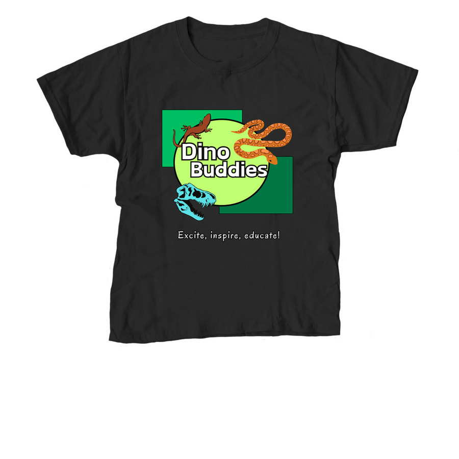 Classic Dino Buddies Shirt, a Black Youth Unisex Tee