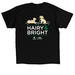 Hairy & Bright, a Black Classic Unisex Tee (back-view)