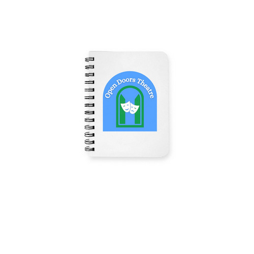 Open Doors Theatre notebook, a White Spiral Notebook