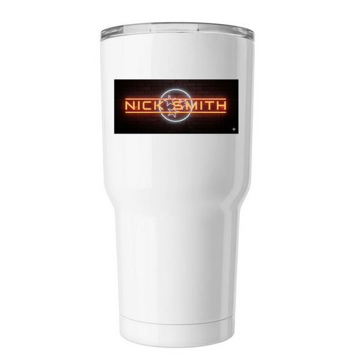 Neon Light Tumbler, a White Insulated Tumbler