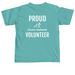 Proud Canine Assistants volunteer, a Seafoam Comfort Colors Unisex Tee (back-view)